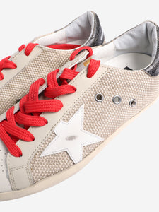 Golden Goose Taupe Super-star trainers - size EU 37