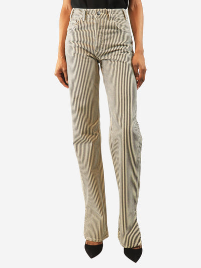 Grey striped jeans - size UK 4 Trousers Annie Bing 