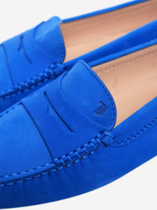Tods Blue suede loafers - size EU 37