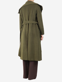 Green alpaca and wool-blend coat - size S Coats & Jackets Sentaler 