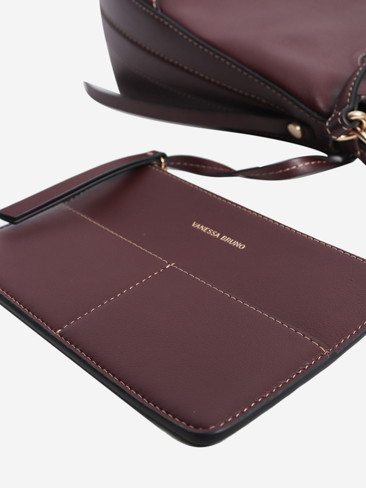 Burgundy leather Daily shoulder bag Shoulder bags Vanessa Bruno 