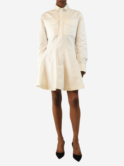 White cotton poplin shirt dress - size UK 12 Dresses Alaia 