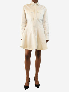 White cotton poplin shirt dress - size UK 12 Dresses Alaia 