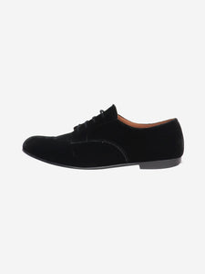 Daniela Gregis Black velvet lace-up shoes - size EU 40