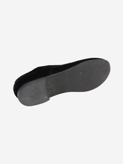 Black velvet lace-up shoes - size EU 40 Flat Shoes Daniela Gregis 