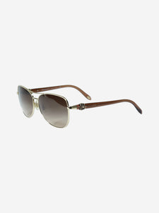 Tiffany & Co. Gold aviator sunglasses
