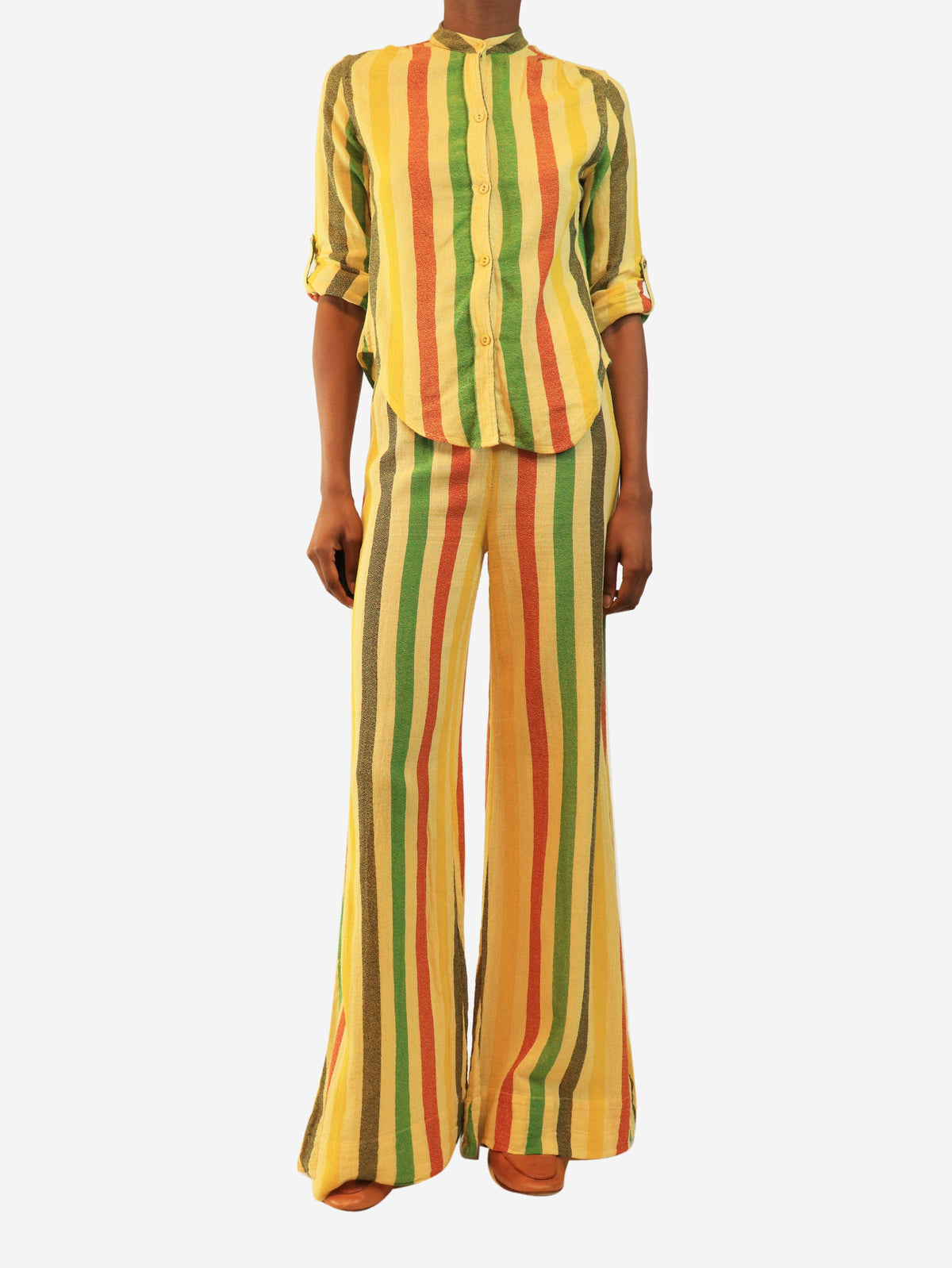 Yellow striped two-piece set - size S Sets Suzie Kondi 