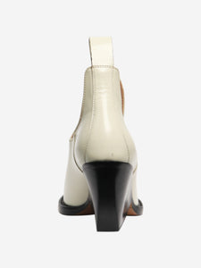 Bottega Veneta Off-white lean ankle boots - size EU 38