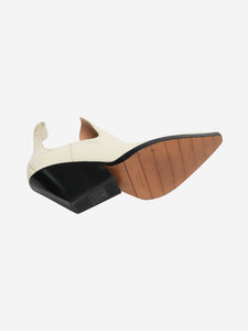 Bottega Veneta Off-white lean ankle boots - size EU 38