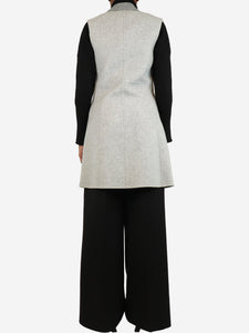 Rag & Bone Grey sleeveless wool-blend coat - size UK 6