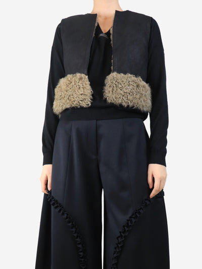 Black lambskin vest - size UK 10 Coats & Jackets Chloe 
