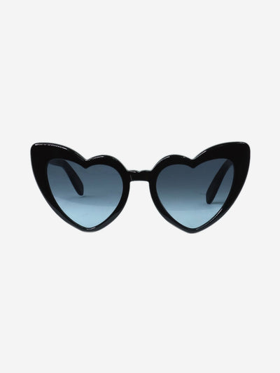 Black Lou Lou heart shaped sunglasses Sunglasses Saint Laurent 
