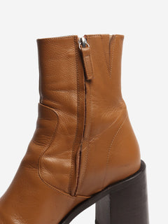 Brown leather boots - size EU 40 (UK 7) Boots Simon Miller 