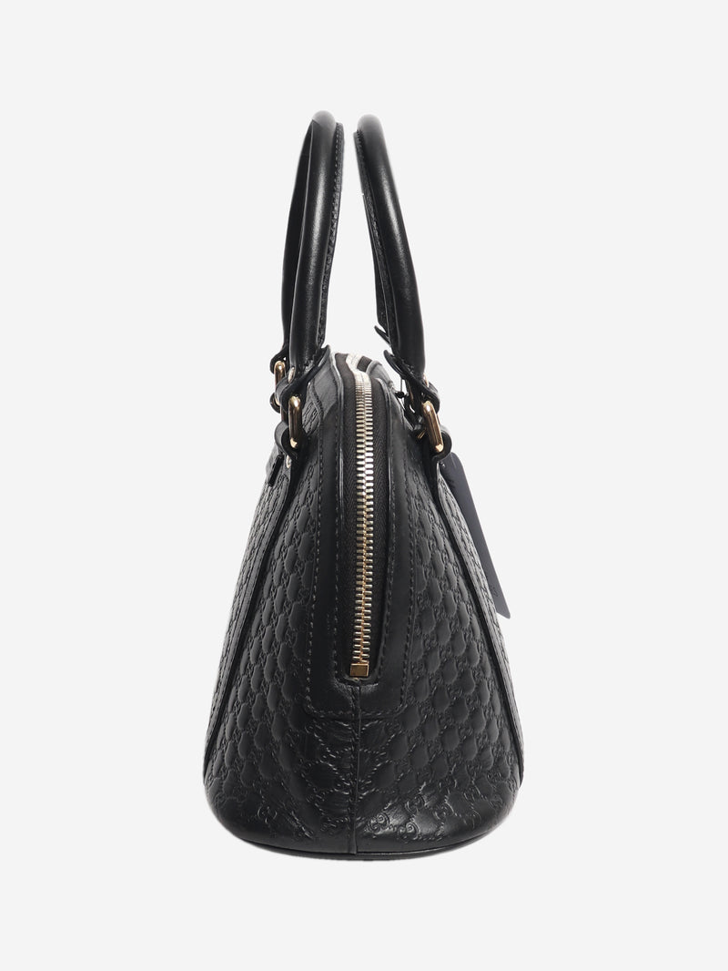 Black Guccissima Dome 2way bag