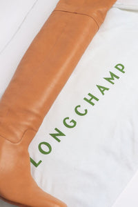 Longchamp Copper thigh-high leather boots - size EU 40