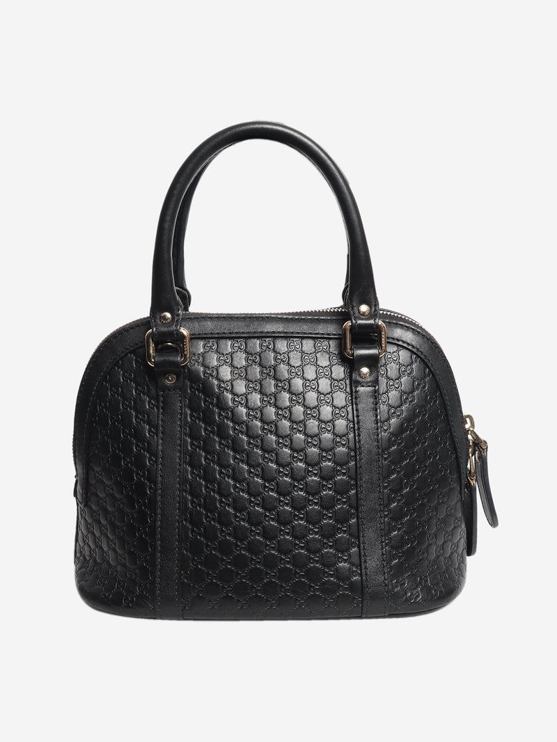 Black Guccissima Dome 2way bag