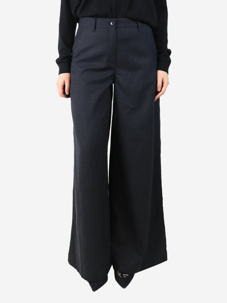 Grey wide leg trousers - size UK 10 product image