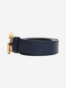 Gucci Blue leather GG belt
