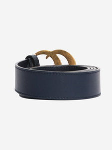 Gucci Blue leather GG belt