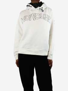 Moncler White hoodie - size XS