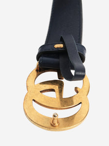 Gucci Blue leather GG belt