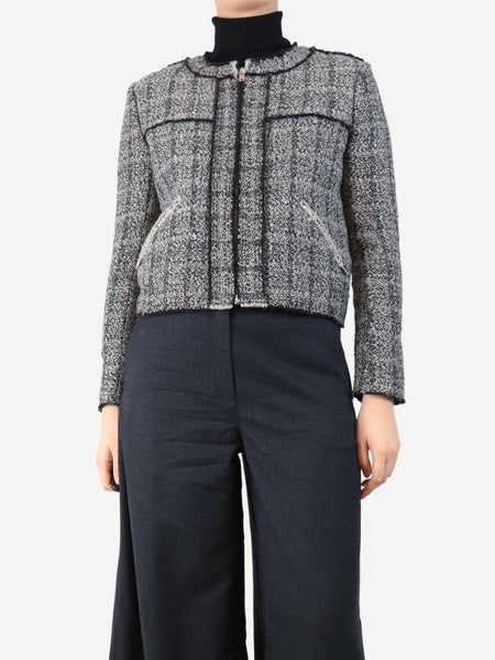Grey woven jacket - size UK 8 product image