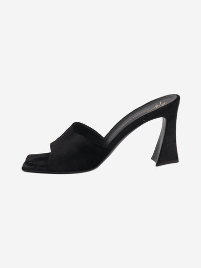 Black velour heels - size EU 40 (UK 7) Heels Giuseppe Zanotti 