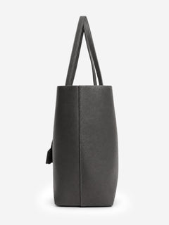 Grey leather Shopping E/W tote bag Tote Bags Saint Laurent 
