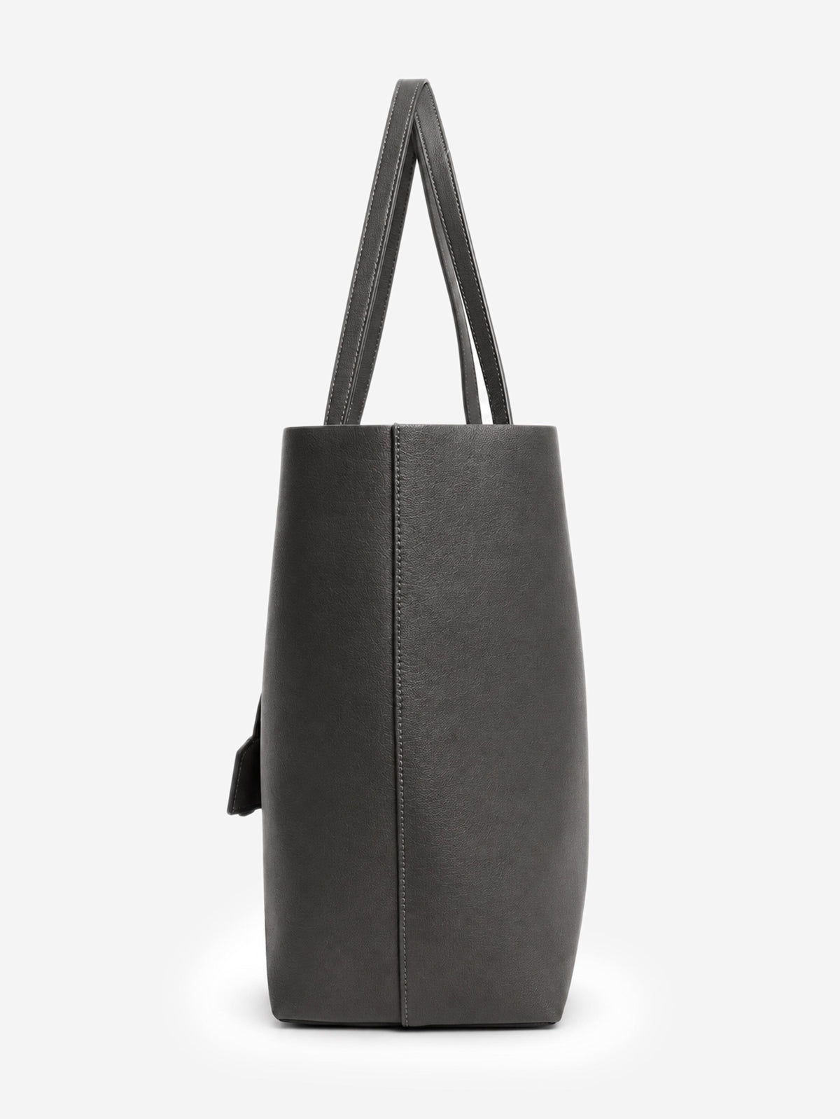 Grey leather Shopping E/W tote bag Tote Bags Saint Laurent 