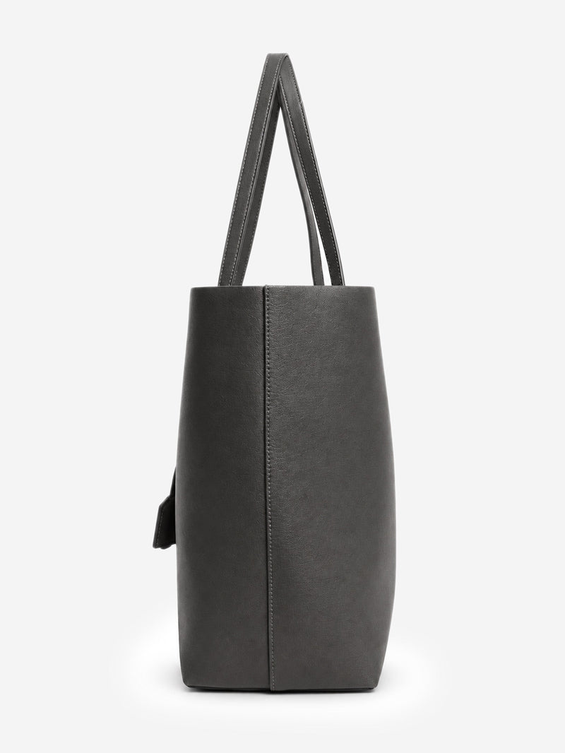 Grey leather Shopping E/W tote bag Tote Bags Saint Laurent 