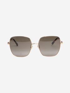 Jimmy Choo Gold tortoise shell sunglasses