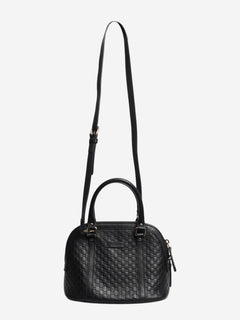 Black Guccissima Dome 2way bag