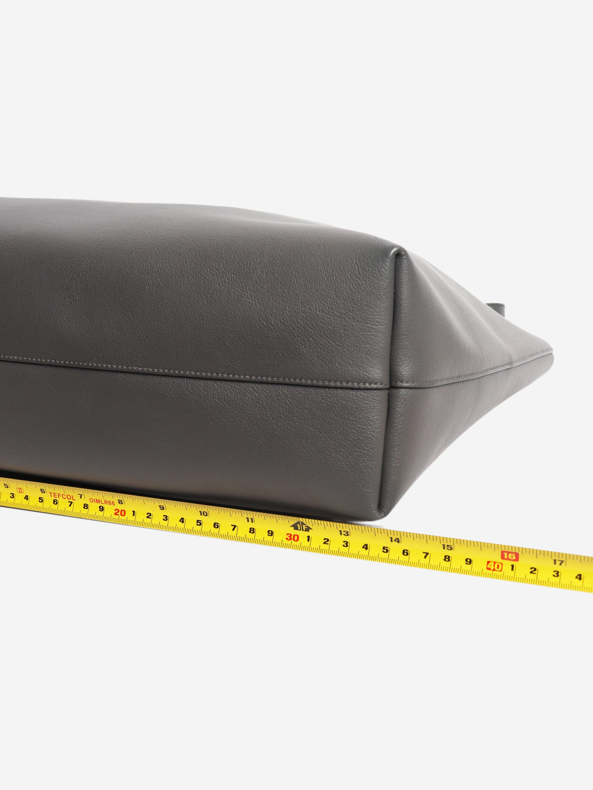 Grey leather Shopping E/W tote bag Tote Bags Saint Laurent 