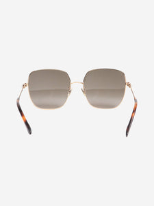 Jimmy Choo Gold tortoise shell sunglasses