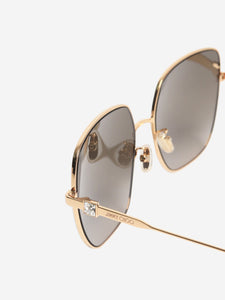 Jimmy Choo Gold tortoise shell sunglasses
