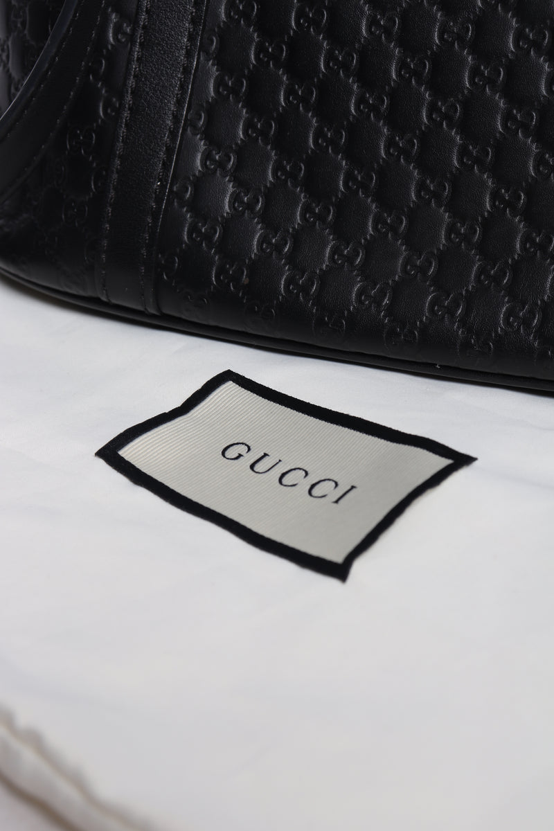 Black Guccissima Dome 2way bag