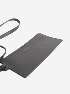 Grey leather Shopping E/W tote bag Tote Bags Saint Laurent 