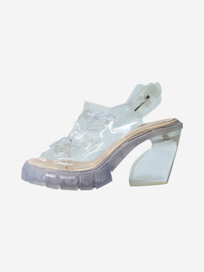 Clear Jelly Trek lace-up sandals - size EU 40 Heels Simone Rocha 