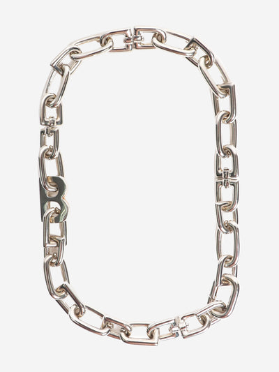 Silver B chain necklace Jewellery Balenciaga 