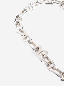 Balenciaga Silver B chain necklace