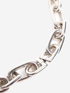Balenciaga Silver B chain necklace