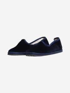 Vibi Venezia Dark blue velvet ballet flats - size EU 37