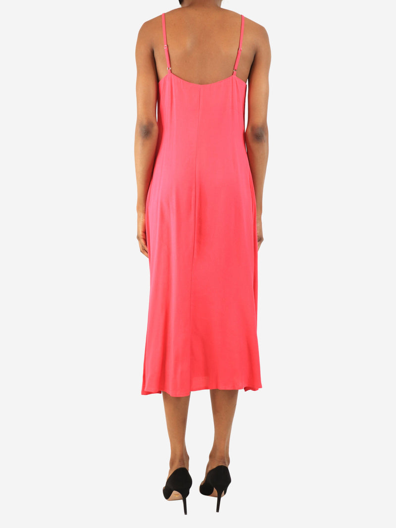 Pink Crimini midi dress - size UK 6 Dresses Reformation 