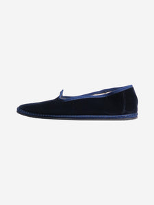 Vibi Venezia Dark blue velvet ballet flats - size EU 37