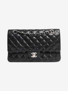 Chanel Black 2011 medium lambskin Classic Double Flap bag