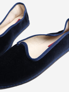 Vibi Venezia Dark blue velvet ballet flats - size EU 37