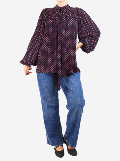 Black and pink polka dot blouse - size Tops N21 