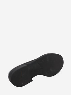 Black brushed leather Chocolate loafers - size EU 39 Flat Shoes Prada 