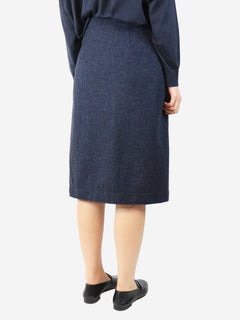Blue wool midi skirt - size UK 12 Skirts Cedric Charlier 