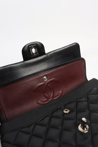 Chanel Black 2011 medium lambskin Classic Double Flap bag
